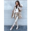 Dámská zimní bunda VIXEN Barva hnědá DSTREET TY3871 (Velikost S, Barva Béžová)
