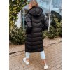 Dámská dlouhá prošívaná zimní bunda s kapucí Dstreet TY3093 (Velikost S, Barva Černá)