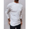 Pánské tričko s dlouhým rukávem Barva Bílý DSTREET LX0564 (Velikost M, Barva Bílá)
