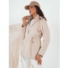 Dámská bunda parka BEGET Barva béžová DSTREET TY4263 (Velikost S, Barva Béžová)