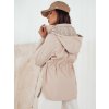 Dámská bunda parka BEGET Barva béžová DSTREET TY4263 (Velikost S, Barva Béžová)