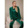 Dámská velurová souprava Erin - mikina + tepláky (Velikost UNI, Barva Zelená - světle)
