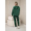 Dámská velurová souprava Erin - mikina + tepláky (Velikost UNI, Barva Zelená - světle)