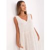 Šaty-TW-SK-BI-28007.63 (Barva Béžová, Velikost S)