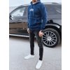 Pánská mikina s kapucí Dstreet BX5661 (Velikost S, Barva Modrá)