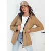 Dámská bunda s kapucí ELINA Dstreet TY4344 (Velikost S, Barva Béžová)