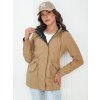 Dámská bunda s kapucí ELINA Dstreet TY4344 (Velikost S, Barva Béžová)