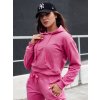 Dámská mikina s kapucí TRENDHOOD Dstreet BY1305 (Velikost S, Barva Růžová)
