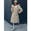Dámská dlouhá bunda LUXWARM Dstreet TY4374 (Velikost S, Barva Černá)