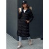 Dámská dlouhá bunda LUXWARM Dstreet TY4374 (Velikost S, Barva Černá)