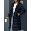 Dámská dlouhá bunda LUXWARM Dstreet TY4374 (Velikost S, Barva Černá)