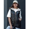 Dámská prošívaná vesta s kapucí COLINE zaltá Dstreet TY4461 (Velikost S, Barva Žlutá)