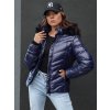 Dámská bunda CRUNKIES s kapucí Dstreet TY4491 (Velikost S, Barva Modrá)