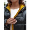 Dámská bunda dlouhá BETHANNY s kapucí TY4552 (Velikost S, Barva Černá)