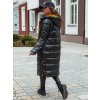 Dámská bunda dlouhá BETHANNY s kapucí TY4552 (Velikost S, Barva Černá)