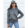 Dámská sportovní mikina s kapucí GIM Dstreet BY1335 (Velikost S, Barva Šedá - tmavě)