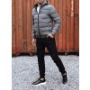 Pánská zimní bunda s kapucí Dstreet TX4829 (Velikost M/48, Barva Hnědá)