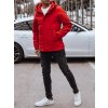 Pánská bunda s kapucí Dstreet TX4880 (Velikost M, Barva Červená)