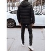 Pánská prošívaná bunda s kapucí Dstreet TX4892 (Velikost M, Barva Černá)