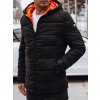 Pánská prošívaná bunda s kapucí Dstreet TX4892 (Velikost M, Barva Černá)