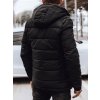 Pánská prošívaná bunda s kapucí Dstreet TX4892 (Velikost M, Barva Černá)