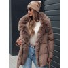 Dámská zimní bunda s kapucí FURSOFT Dstreet TY4668 (Velikost S, Barva Béžová)