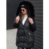 Dámská zimní bunda s kapucí FROSTYFIT Dstreet TY4675 (Velikost S, Barva Černá)