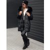 Dámská zimní bunda s kapucí FROSTYFIT Dstreet TY4675 (Velikost S, Barva Černá)