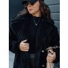 Dámská dlouhá zimní bunda LUXERII Dstreet TY4688 (Velikost S, Barva Černá)