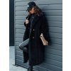 Dámská dlouhá zimní bunda LUXERII Dstreet TY4688 (Velikost S, Barva Černá)