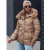 Dámská zimní bunda s kapucí NORDKOLL Dstreet TY4709 (Velikost S, Barva Béžová)