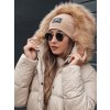 Dámská zimní bunda s kapucí NORDKOLL Dstreet TY4709 (Velikost S, Barva Béžová)