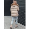 Dámská zimní bunda s kapucí NORDKOLL Dstreet TY4709 (Velikost S, Barva Béžová)