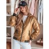 Dámská bunda bomberka GLAMCIX Dstreet TY4784 (Velikost S, Barva Béžová)
