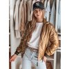Dámská bunda bomberka GLAMCIX Dstreet TY4784 (Velikost S, Barva Béžová)