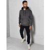 Pánská mikina s kapucí Dstreet BX5861 (Velikost M, Barva Šedá - tmavě)