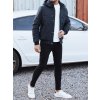 Pánská prošívaná bunda s kapucí Dstreet TX5037 (Velikost M/48, Barva Černá)