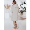 Dámská zimní bunda s kapucí SNOWVIBE Dstreet TY4989 (Velikost S, Barva Béžová)