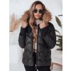 Dámská zimní bunda SNOWMISS s kapucí Dstreet TY4999 (Velikost S, Barva Černá)