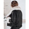 Dámská zimní bunda s kožíškem GIRLROCK Dstreet TY5122 (Velikost S, Barva Černá)