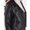 Dámská kožená bunda Dstreet TY5200 (Velikost S, Barva Černá)