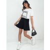 Dámská sukně mini MUTANGES Dstreet CY0450 (Velikost S, Barva Černá)