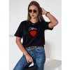 Dámské tričko Dstreet RY2567 (Velikost S, Barva Černá)