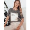 Dámské tričko Dstreet RY2585 (Velikost S/M, Barva Šedá - tmavě)