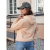 Dámská mikina Basic s kapucí Dstreet BY1330 (Velikost S, Barva Hnědá)