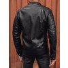 Pánská kožená bunda Dstreet TX4733 (Velikost M, Barva Černá)