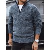 Pánský svetr Dstreet WX2196 (Velikost M, Barva Šedá - tmavě)