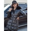 Dámská bunda WINTERZIP s kapucí Dstreet TY4565 (Velikost S, Barva Černá)