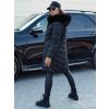 Dámská prošívaná zimní bunda s kapucí MODLOVA Dstreet TY4570 (Velikost S, Barva Černá)