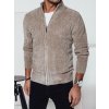 Sweter męski rozpinany beżowy Dstreet WX2228 (Velikost M, Barva Béžová)